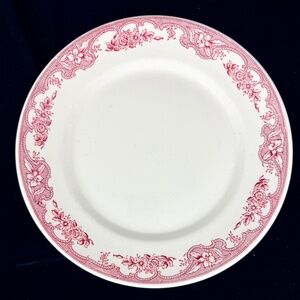 Vintage Wellsville Majestic Lg Plate Platter Round Stoneware Restaurant Ware